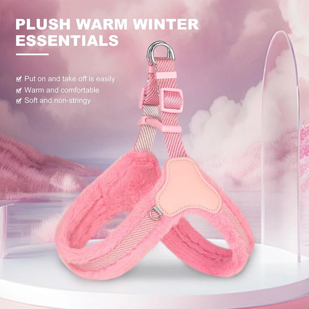 CozyPaw Winter Plush Harness