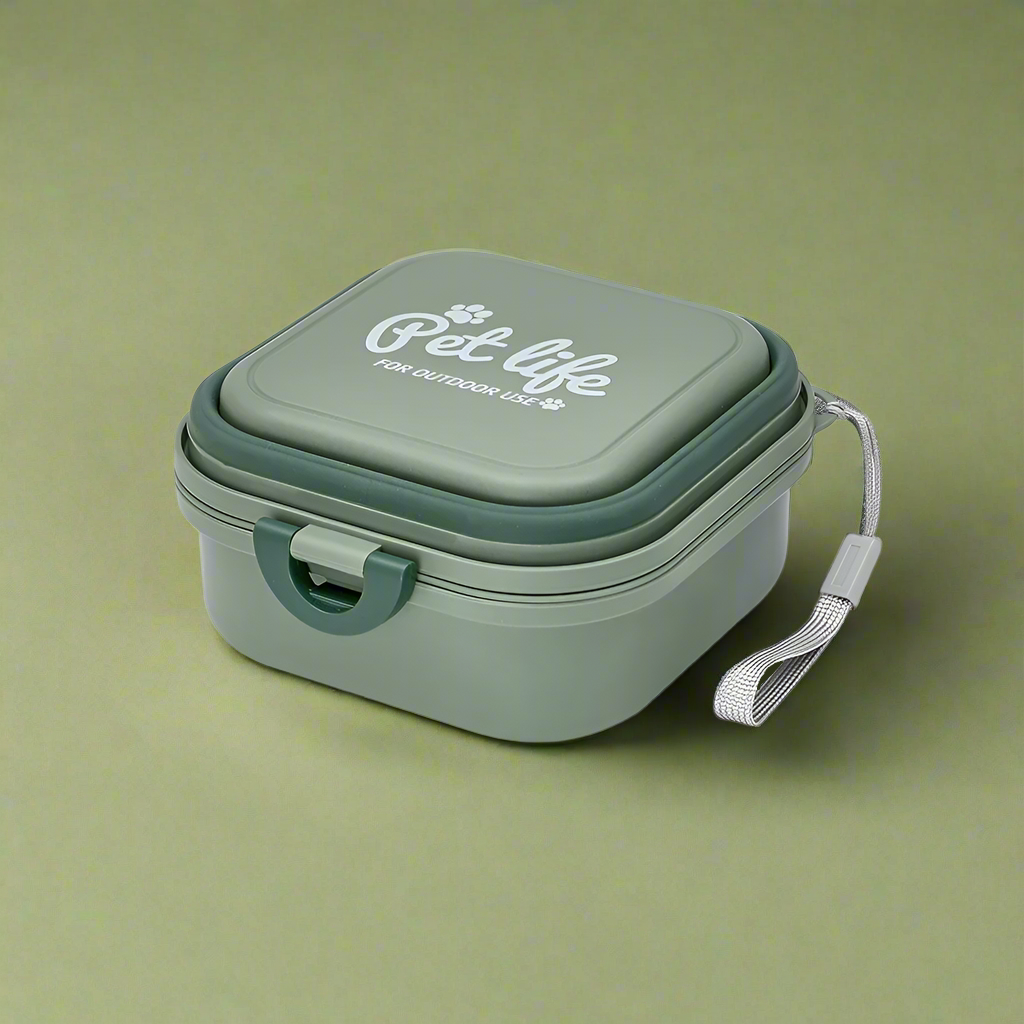 PetLife AdventureFold Double Pet Bowls