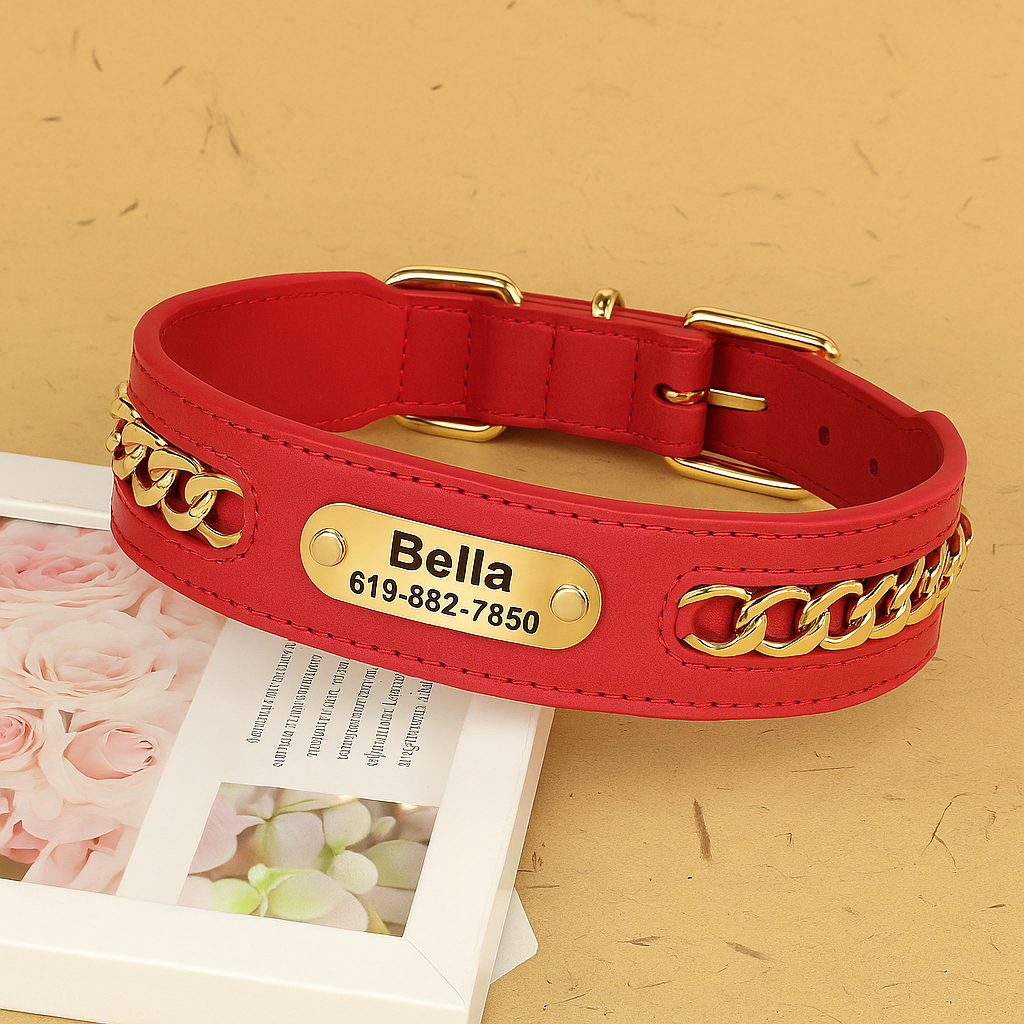 LuxeGuard Personalized Dog Collar