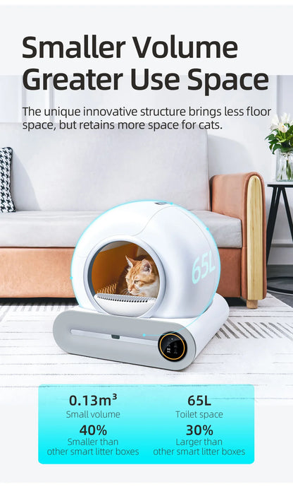 Tonepie 65L the Automatic Smart Cat Litter Box