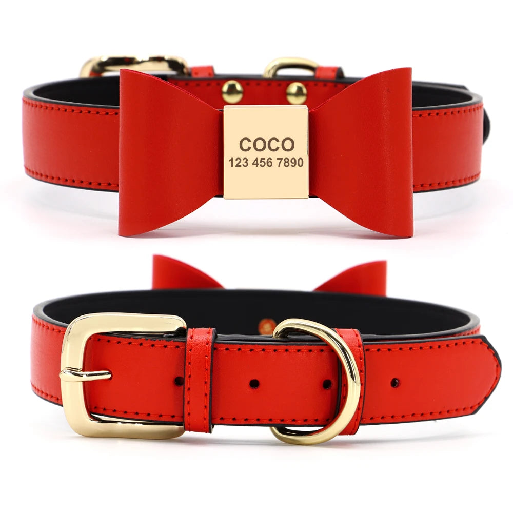 PawCharm Personalized Bowknot Collar