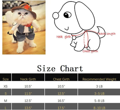 WildWhiskers Cat Cowboy Costume