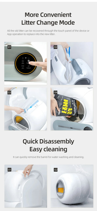 Tonepie 65L the Automatic Smart Cat Litter Box