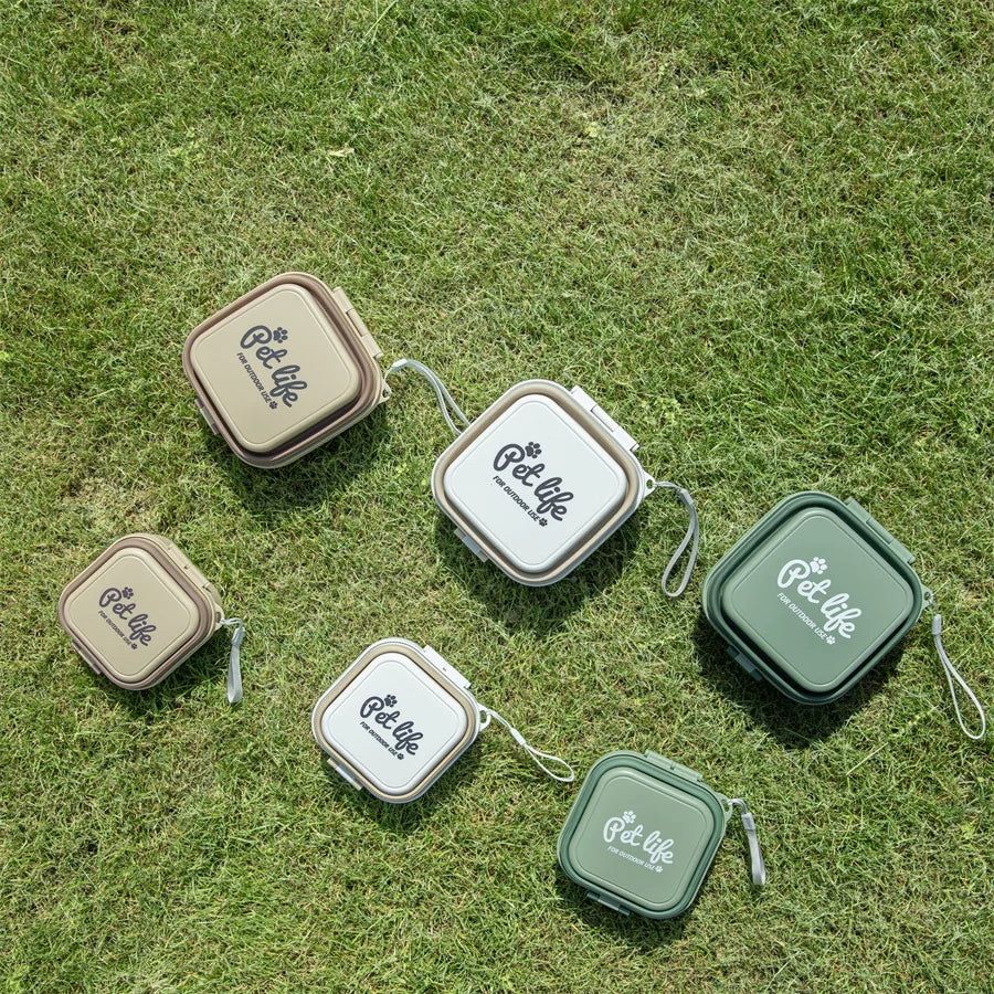 PetLife AdventureFold Double Pet Bowls