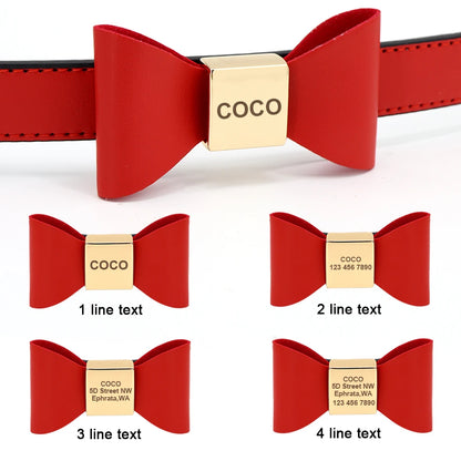 PawCharm Personalized Bowknot Collar