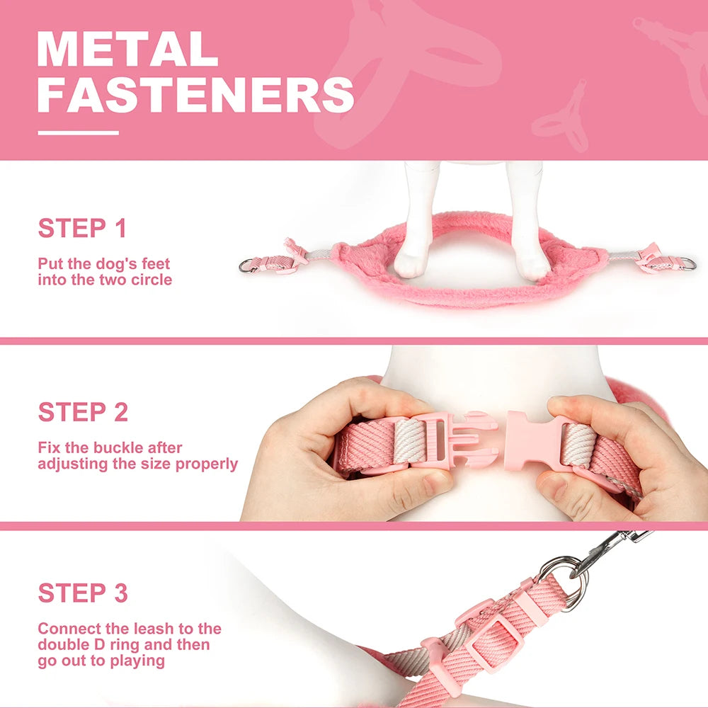 CozyPaw Winter Plush Harness