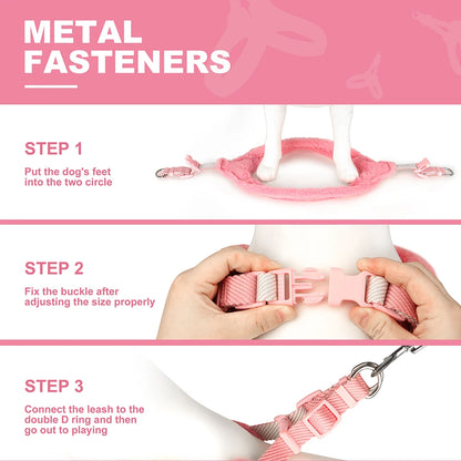 CozyPaw Winter Plush Harness