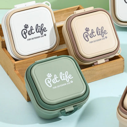 PetLife AdventureFold Double Pet Bowls