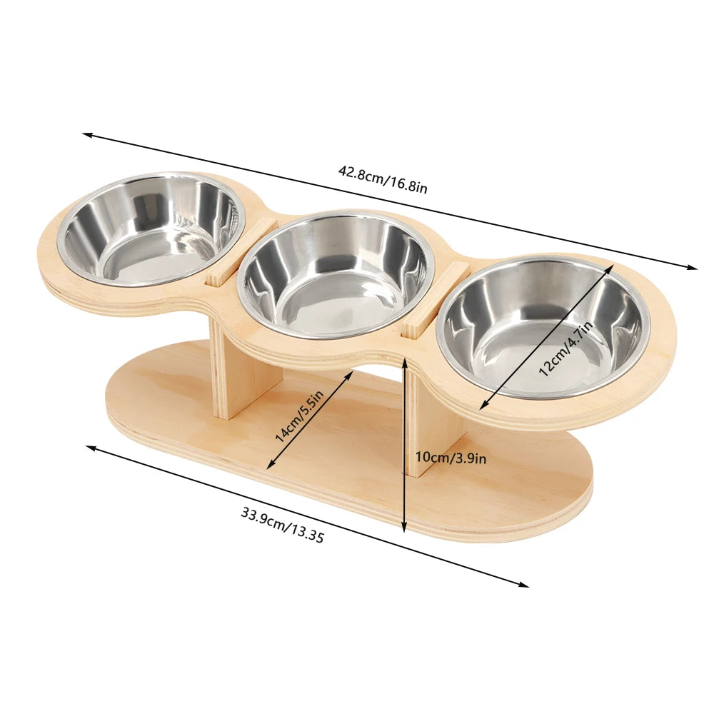TrioFeast Elevated Pet Feeder