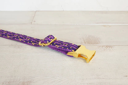 Purple Moon Night Collar &Leash Set