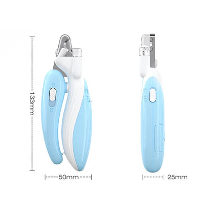 PawTrimerPro Pet Nail Clippers with LED Light