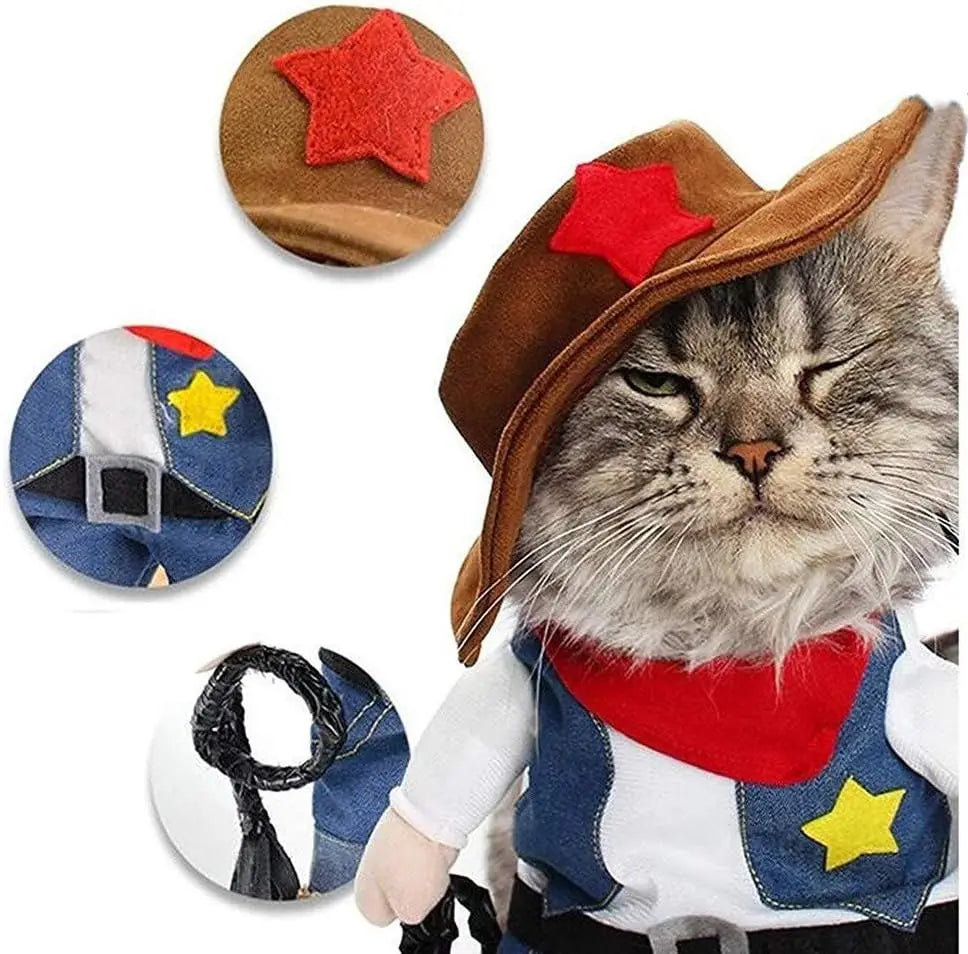 WildWhiskers Cat Cowboy Costume
