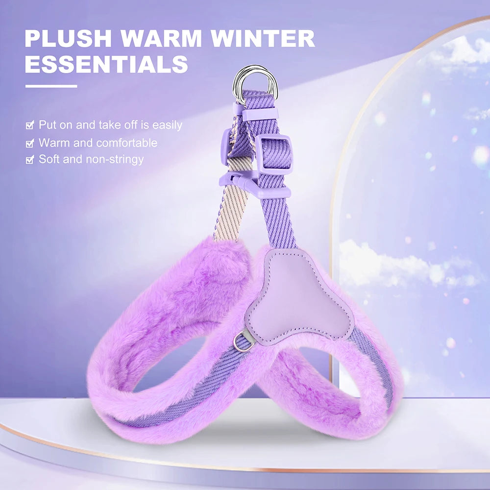 CozyPaw Winter Plush Harness