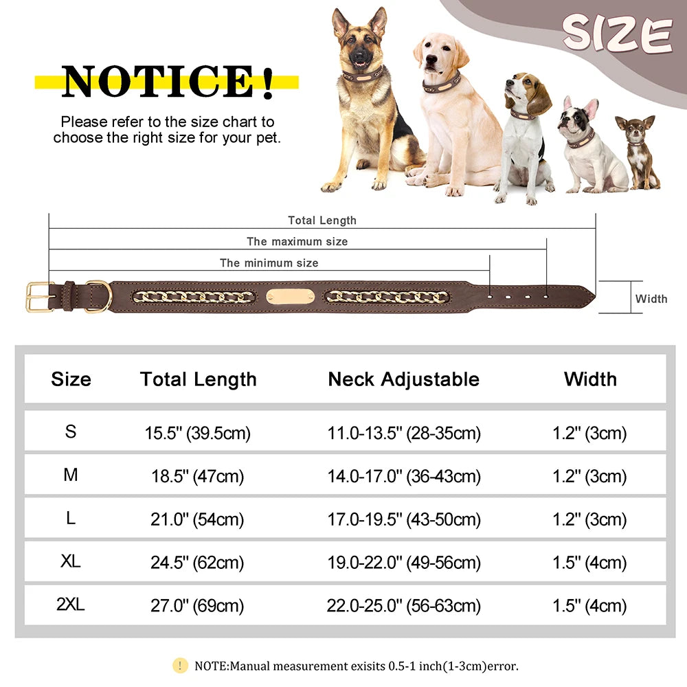 LuxeGuard Personalized Dog Collar