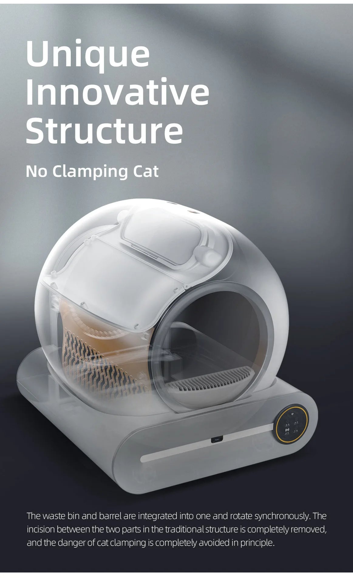Tonepie 65L the Automatic Smart Cat Litter Box