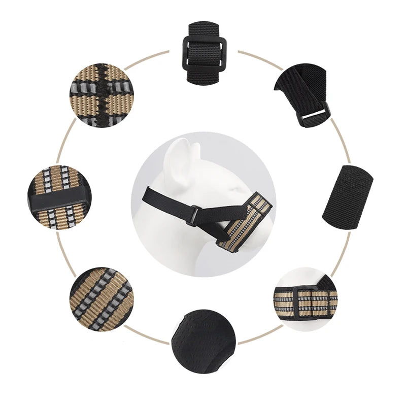 GuardPro Reflective Tactical Dog Muzzle