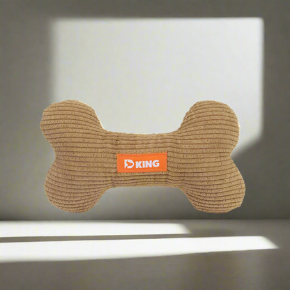 King BarkBuddy Plush Squeak Bone