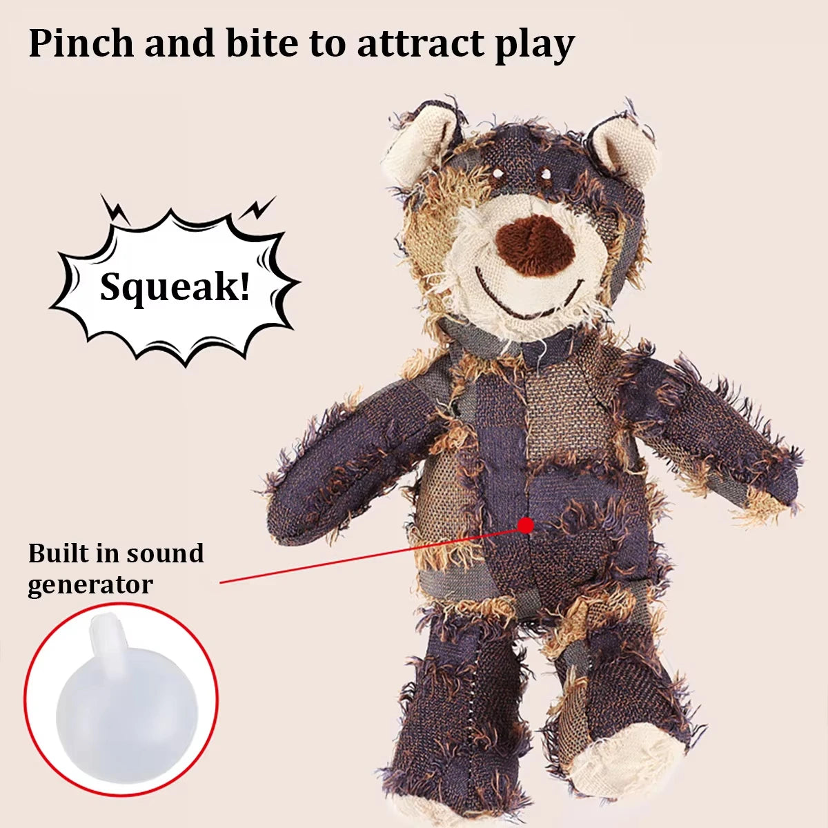 ToughPaw Indestructible Bear Toy