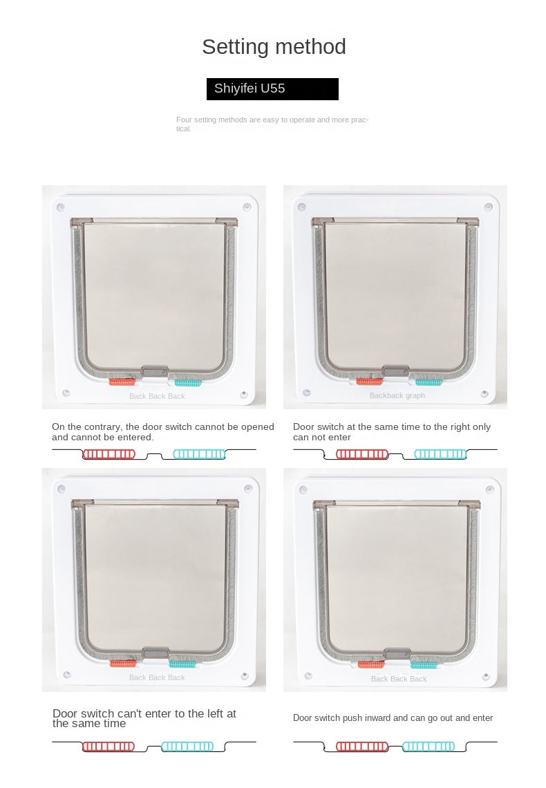 PawPortal 4-Way Lock Cat Flap