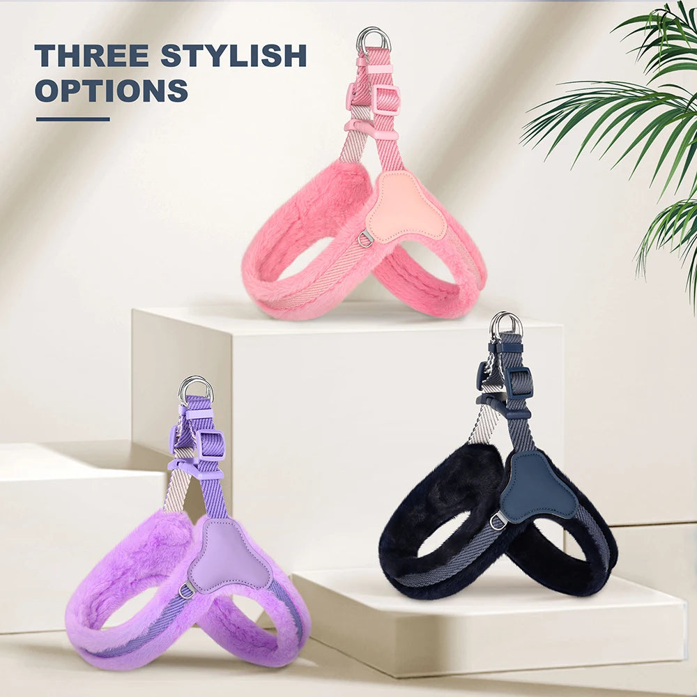 CozyPaw Winter Plush Harness