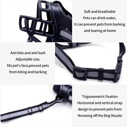 GuardEase Soft Adjustable Dog Muzzle