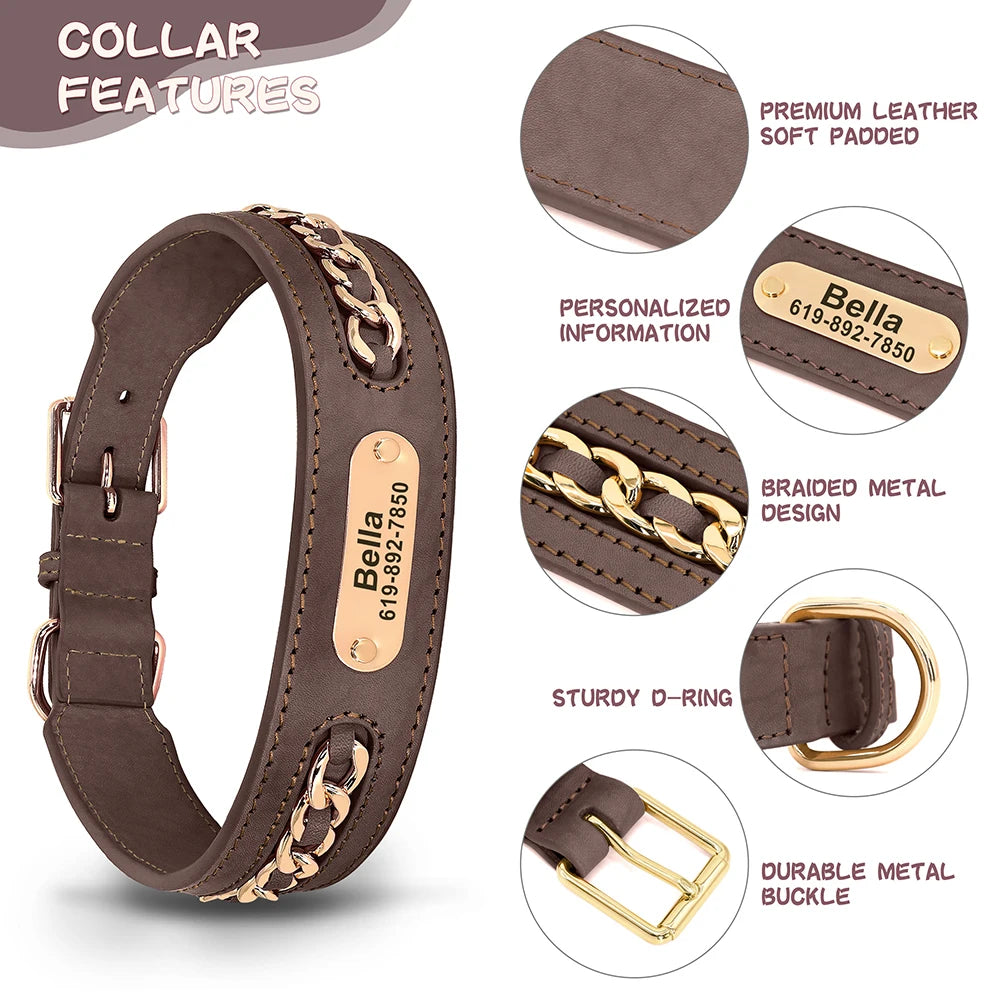 LuxeGuard Personalized Dog Collar