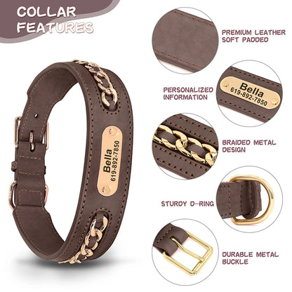 LuxeGuard Personalized Dog Collar