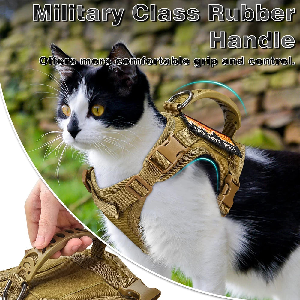 Tactical Cat Harness & Leash Set