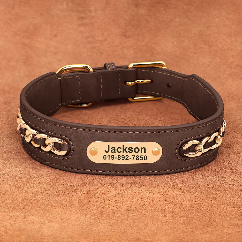 LuxeGuard Personalized Dog Collar