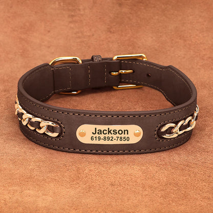 LuxeGuard Personalized Dog Collar