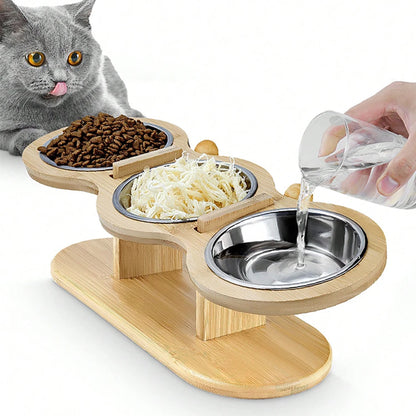 TrioFeast Elevated Pet Feeder