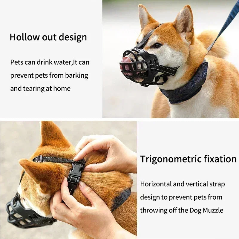 GuardEase Soft Adjustable Dog Muzzle