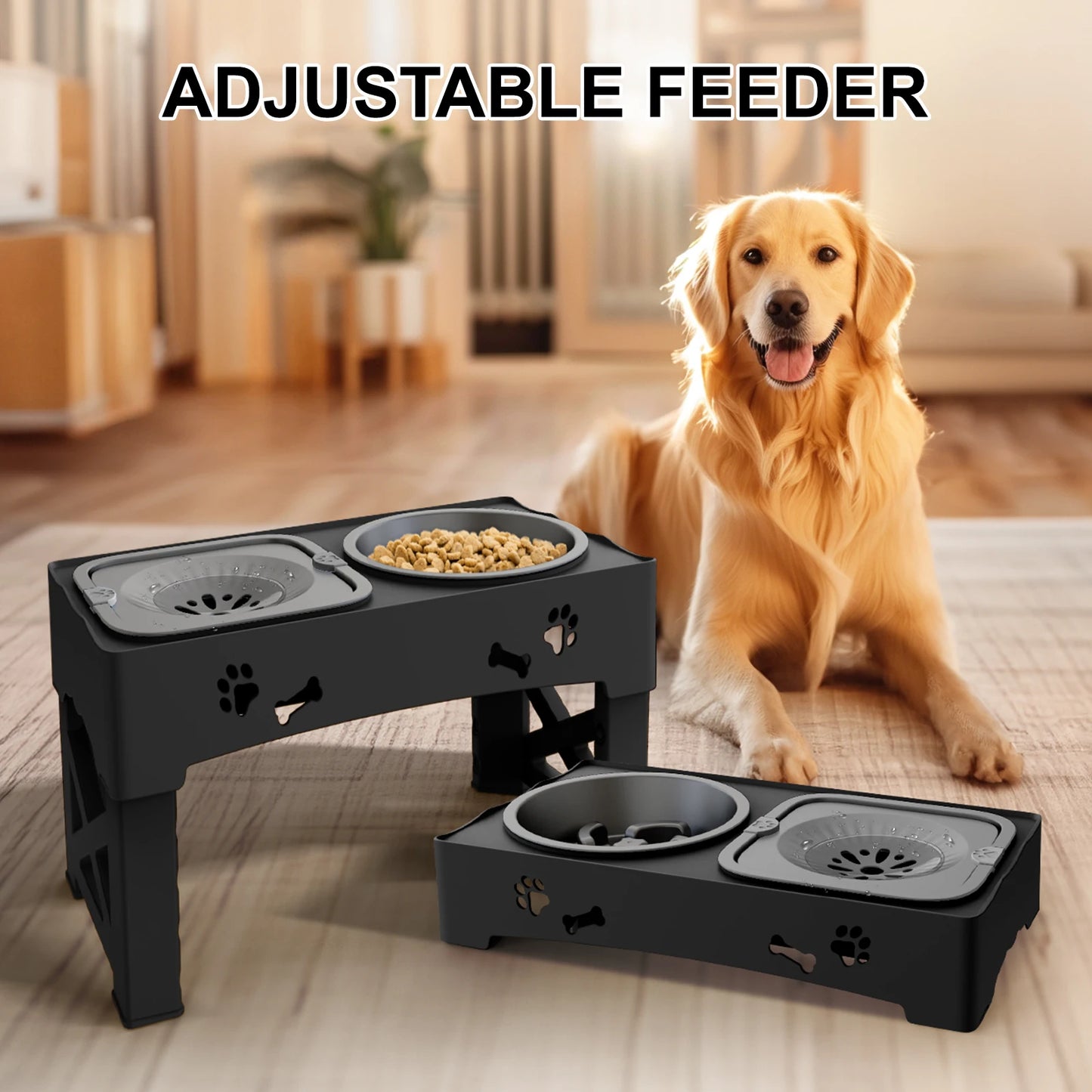 FurryFeast Adjustable Pet Feeder