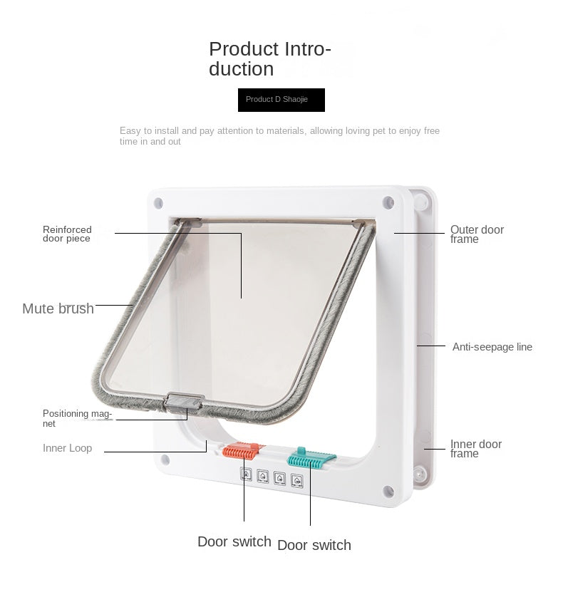 PawPortal 4-Way Lock Cat Flap